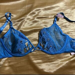 Victoria Secret Blue Lace Bra